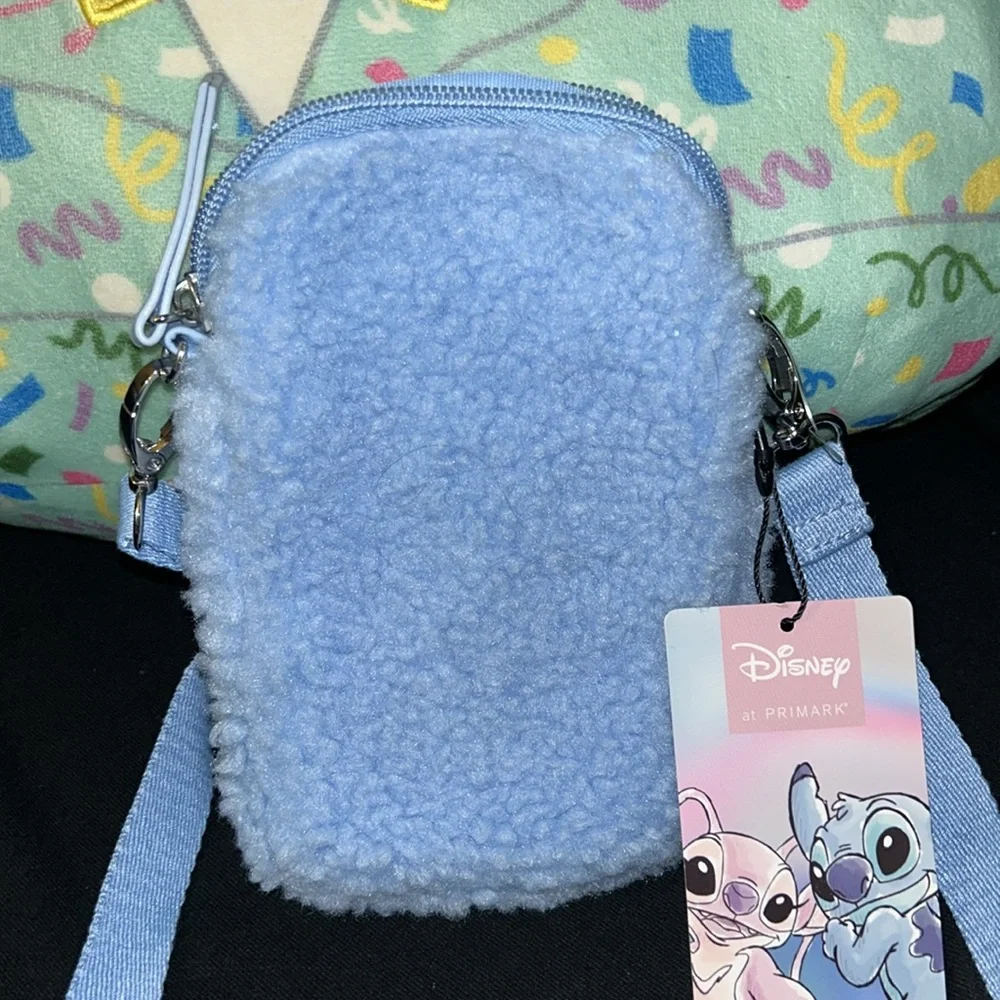 NWT Disney Stitch Fuzzy blue crossbody bag - Picture 6 of 9